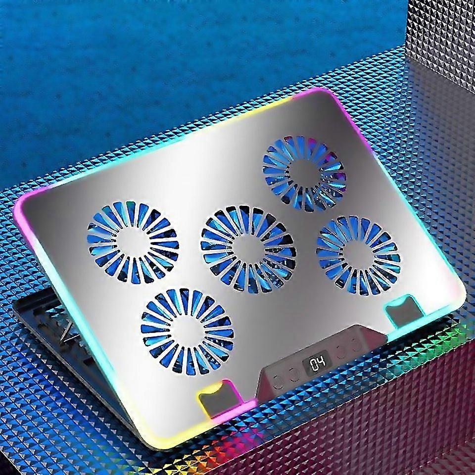 For Nuoxi F365 6speed Adjustable 5 Fan Laptop Cooler With Crafted With Attention To Detail