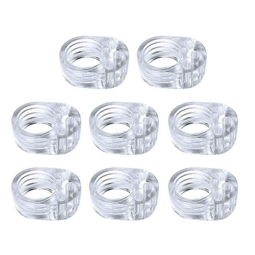 Door Handle Anti-Collision Ring Wall Bumper Protector PVC 8Pcs for Home Use