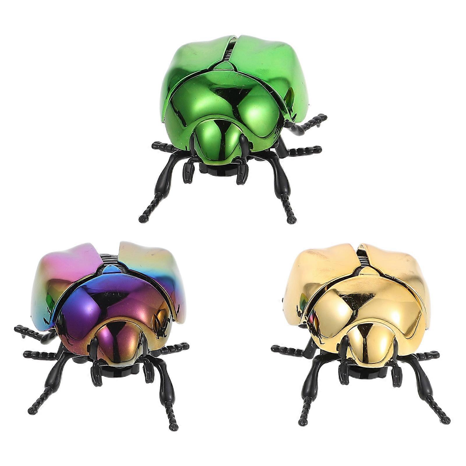 Realistic Insect Toy Wind-Up Model for Educational Use 6Pcs Assorted Color Plastic