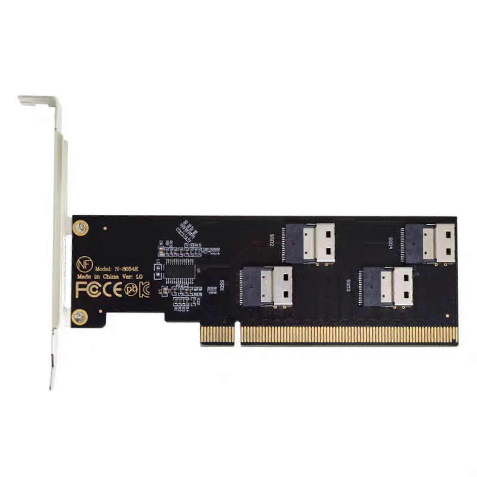 PCIe X16 NVMe Expansion Card SFF8654 2/4 Port 4i/8i PCIe Adapter For Desktop Development Board