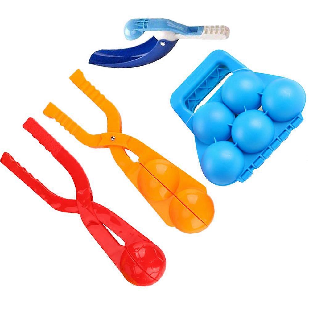 Winter Snow Toys 4Pcs Round Maker For Children Prevent Frostbite During Outdoor Activities