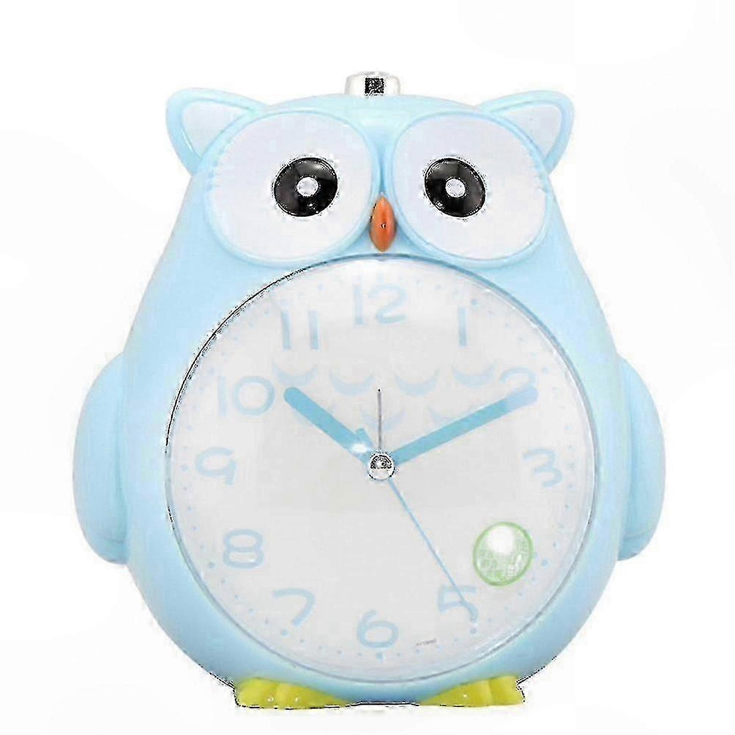 Motion Sensor Night Light with Alarm Clock and Snooze, Cute Owl Design Desk Lamp for Kids, Girls, and Students