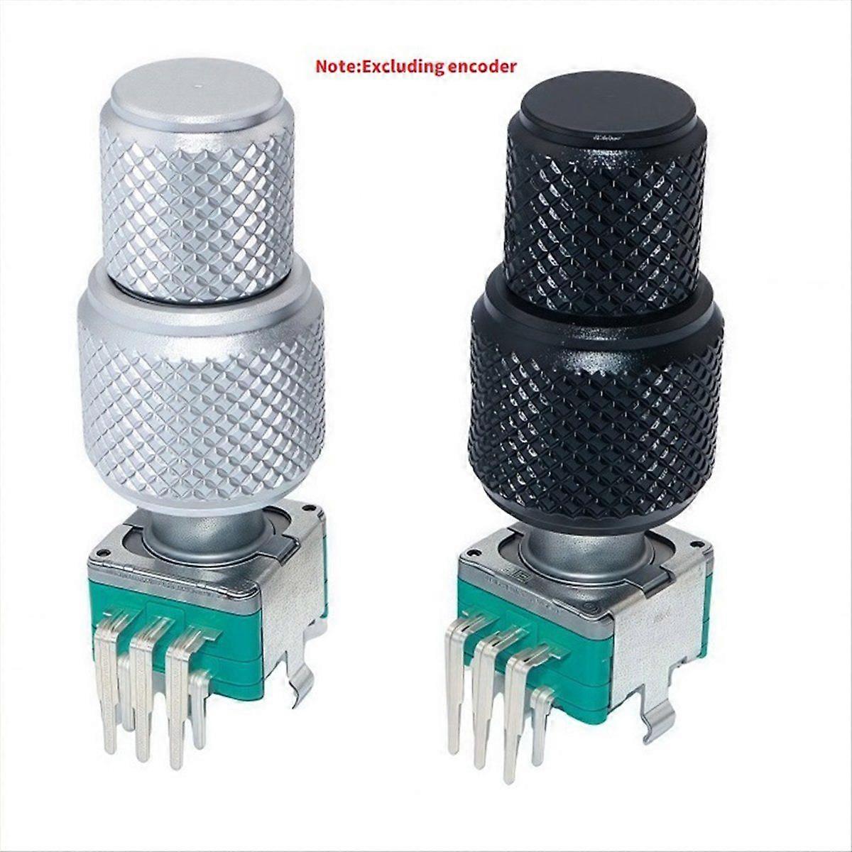 Aluminum Alloy Caps Solid Knob Dual- Encoder Special Knob EC11EBB24C03 EC110701N2B Adjustment Knob Black