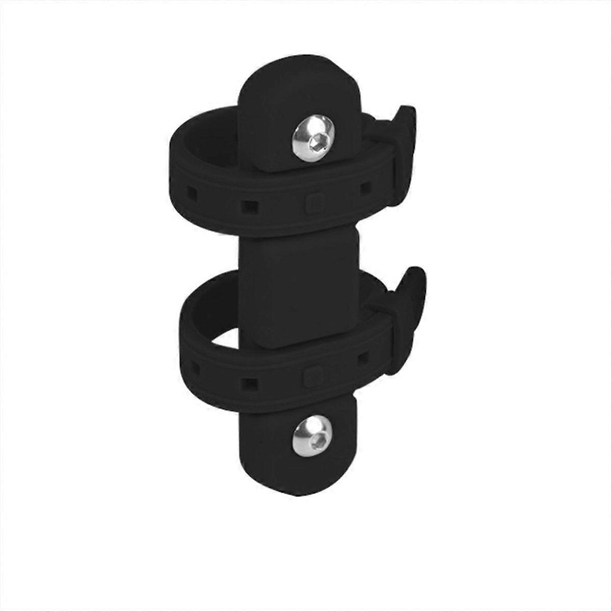 Silicone Bike Bottle Holder Adapter Black