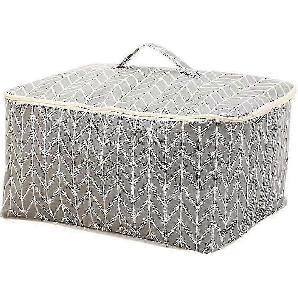 2025 Large Linen Storage Bag - Durable, Dustproof, For Storing Clothes, Blankets, Toys f54