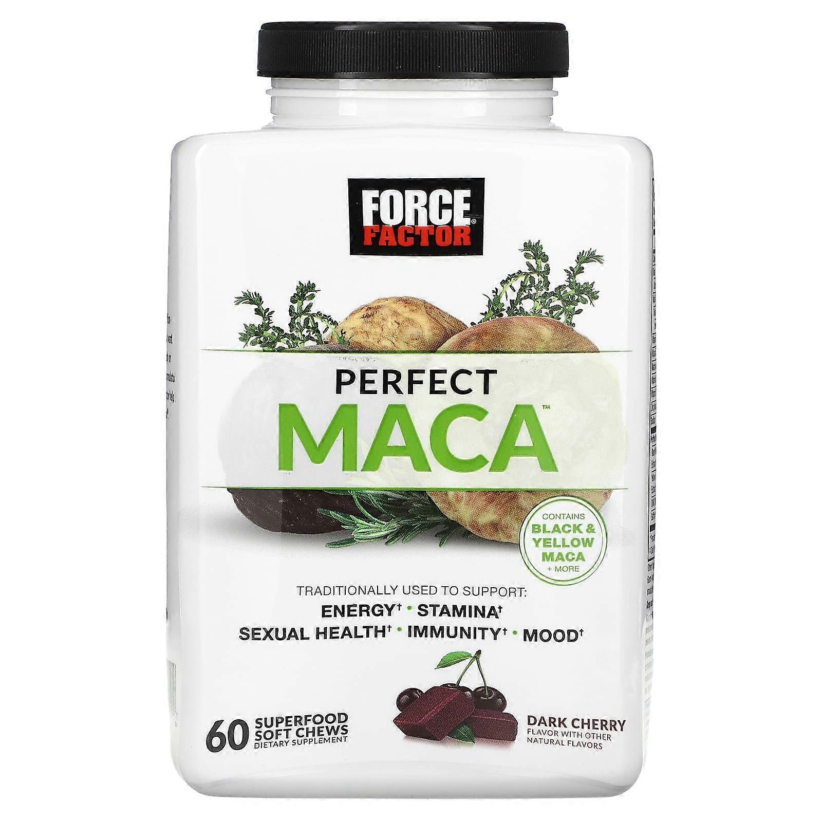 Perfect Maca , Dark Cherry, 60 Superfood Soft Chews