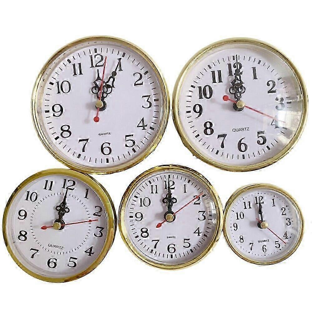 2025 Gold Trim Quartz Clock Insert Movement DIY or Replacement Different Sizes
