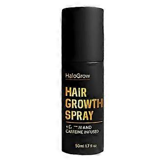 Spray para crescimento capilar HaloGrow com biotina e cafeína - Tratamento de ação rápida para o crescimento de cabelos ralos em homens e mulheres de 25 a 26 anos.