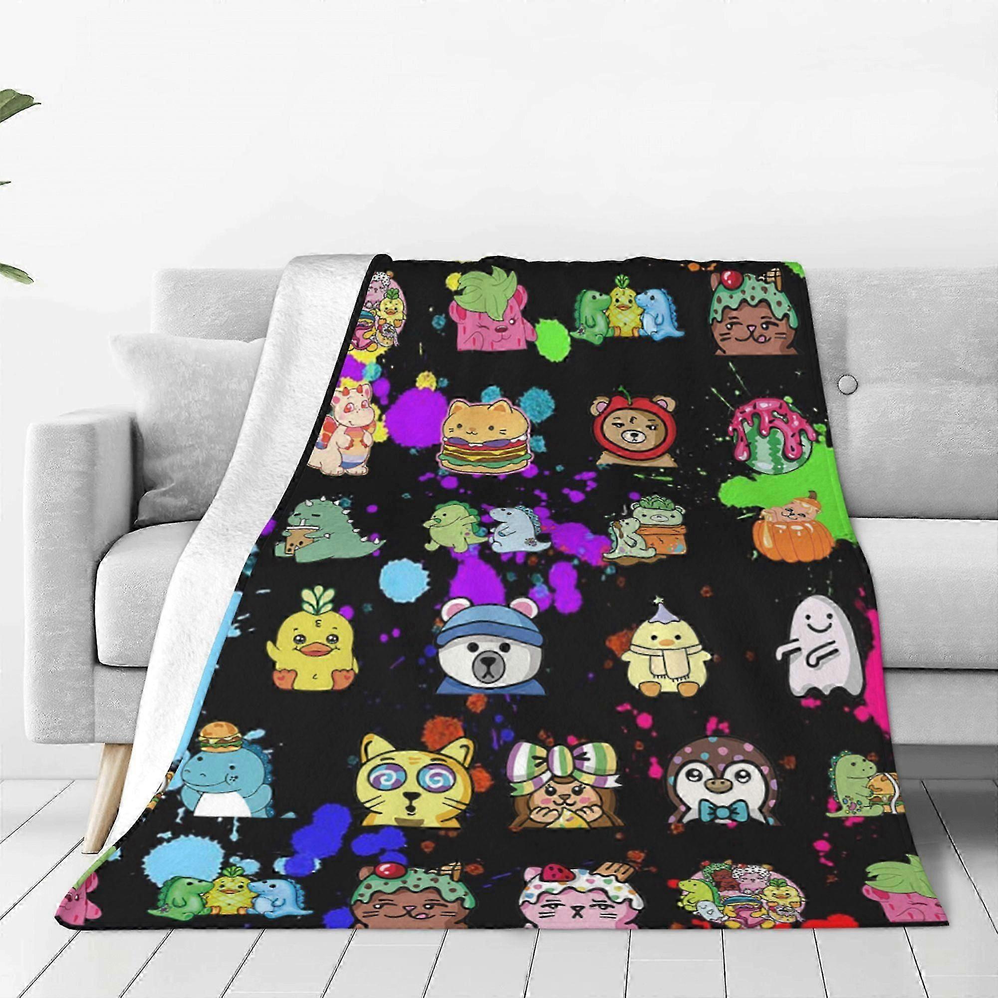 Blanket CookieSwirlC Blanket Throw Lightweight Soft Air Conditioning Flannel Blankets for Bed Couch Sofa Party DecorationsEUB599