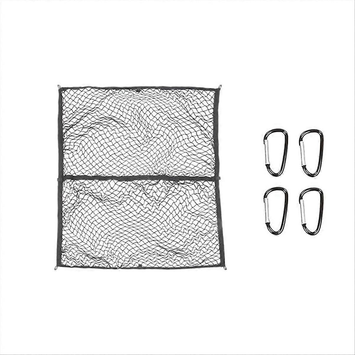 Cargo Elastic Mesh Net for Tesla Cybertruck 2024, Carabiner Truck Bed Organizer Net for Cybertruck A