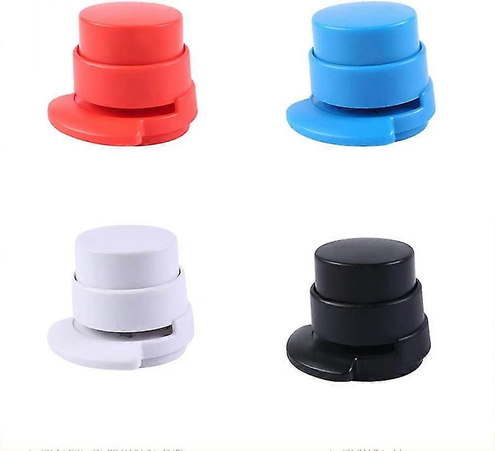 Office Stapler, 4 Rooms Of Stationery Staple, Stapler Without Needle, Portable Stapler Without Staple, Mi