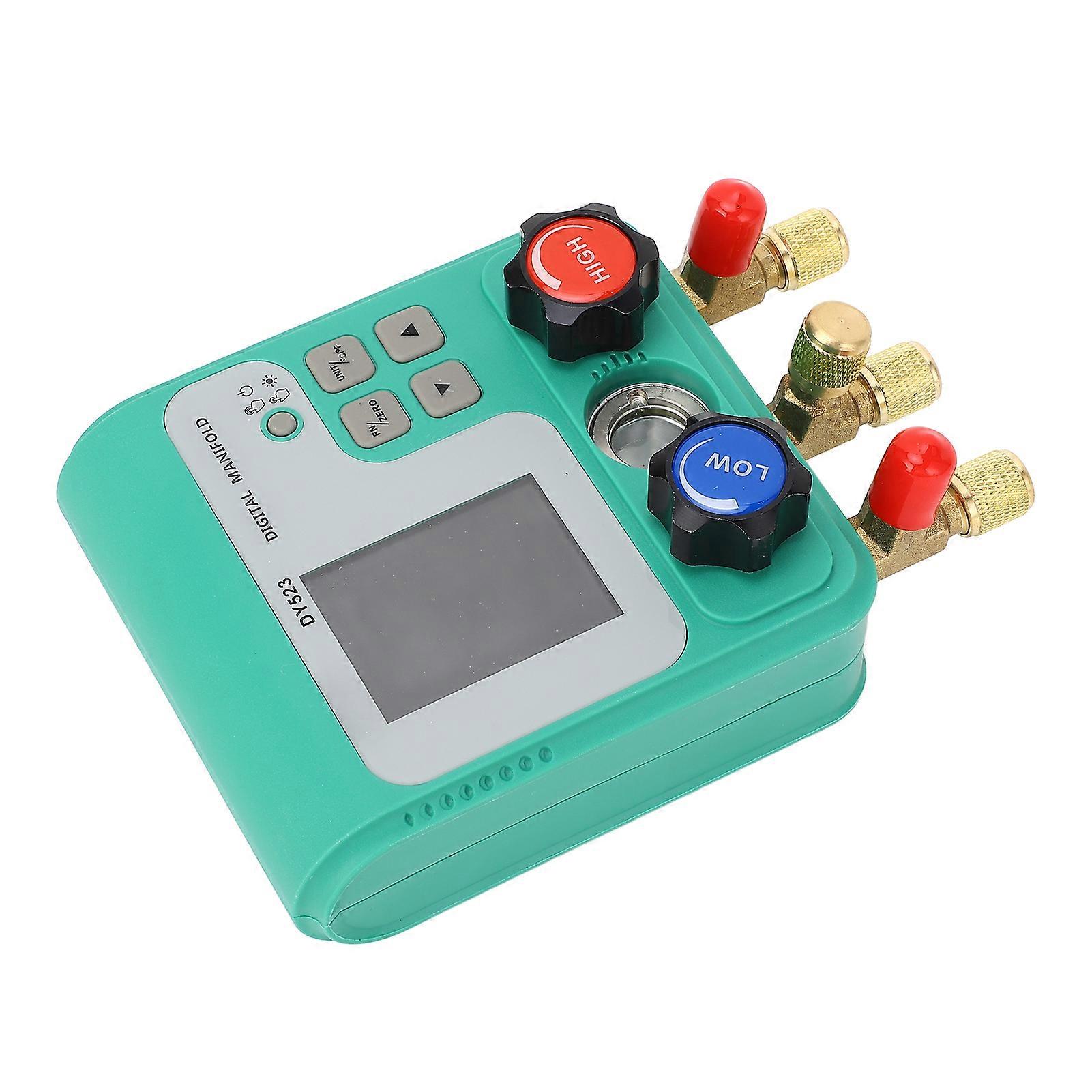 Car HVAC Gauge High Accuracy Dual Pressure Detecting Air Tightness Test Digital Manifold Gauge 