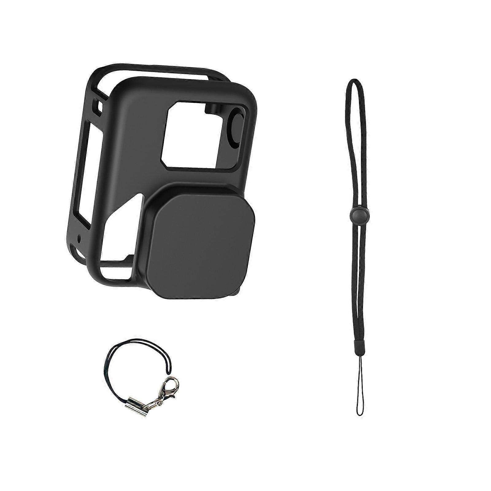 Silicone Case Providing Full Coverage For 360 Action Camera With Lens Cover Convenient Port Access Multicolor