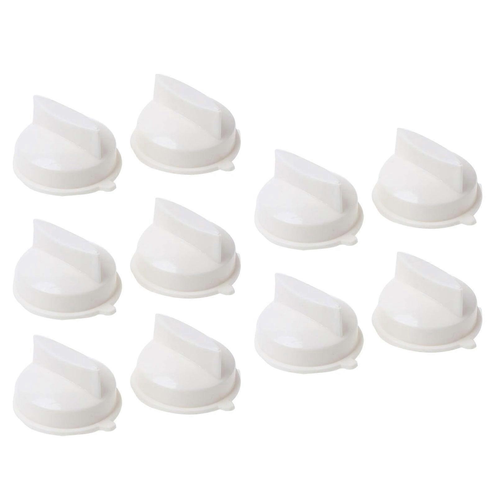 Pack of 10 Plastic Knob Switch D Shaped Hole Knobs Replacement Knob Switch Knobs Microwave Knob for Various Models Multicolor