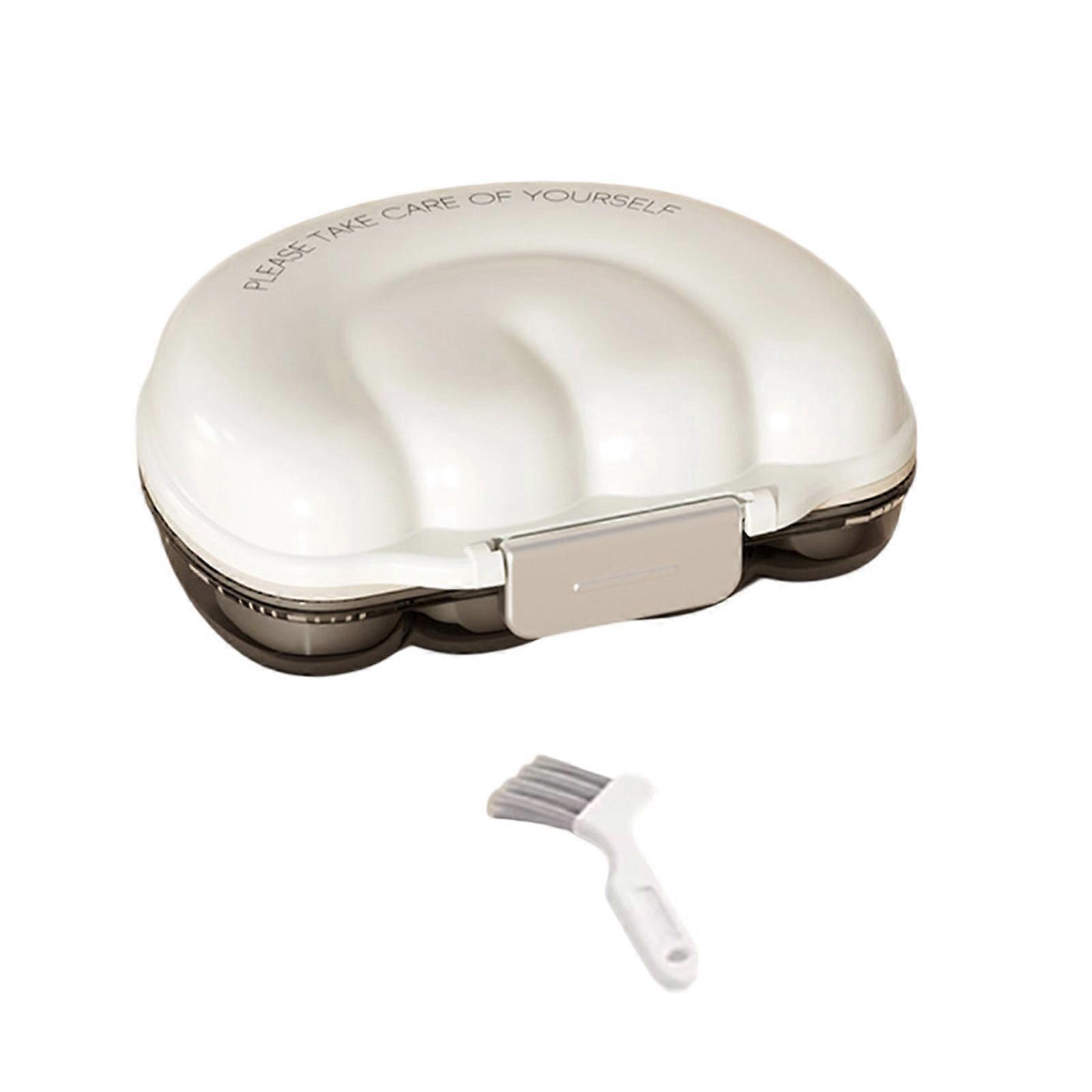 Denture Storage Container With Filter Rack For Aligners Jewelry Water Resistant Daily Organiser for Invisible Retainer  S