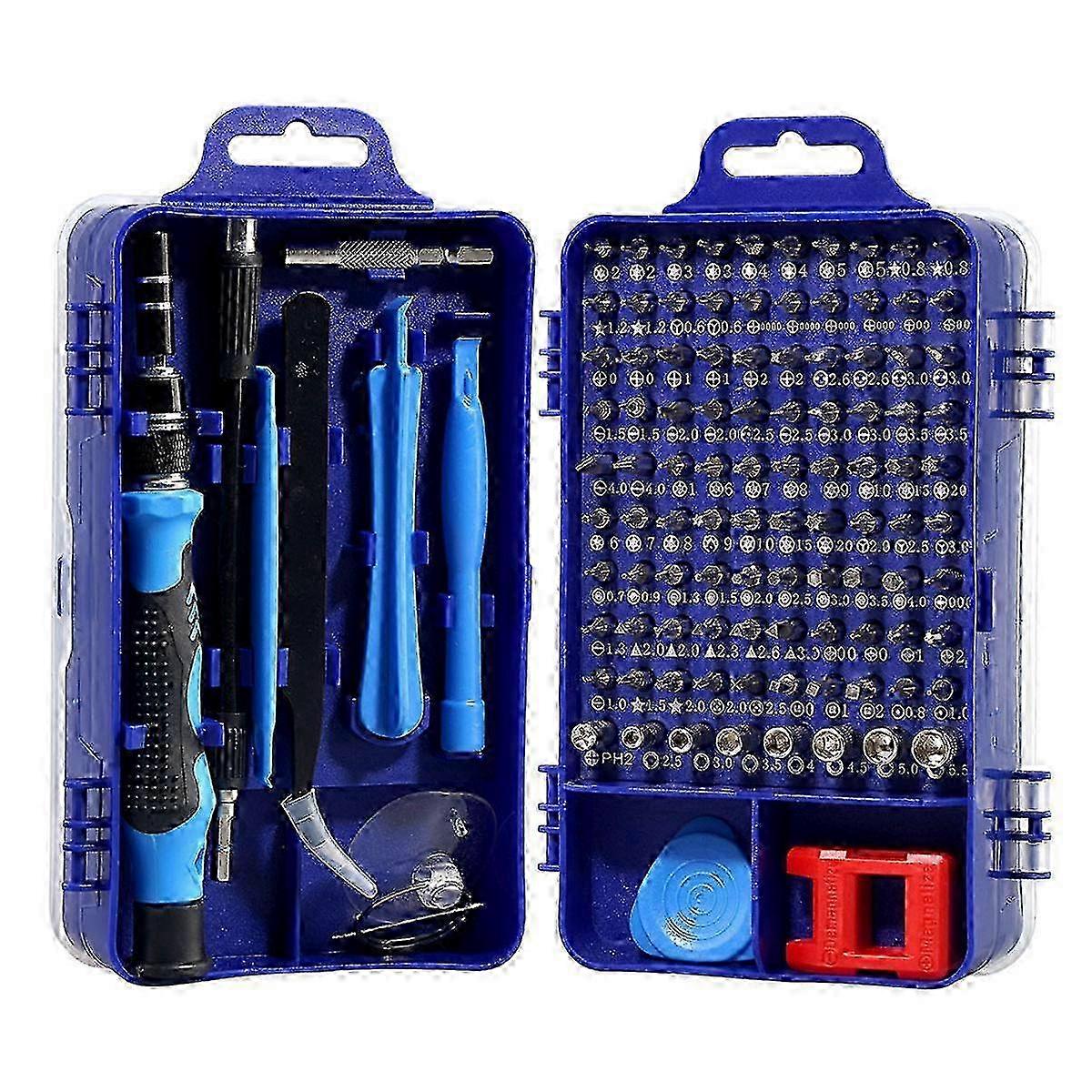 115 in 1 Precision Mechanic Screwdriver Set For PC Mobile Phone Glasses Watch Tool EN