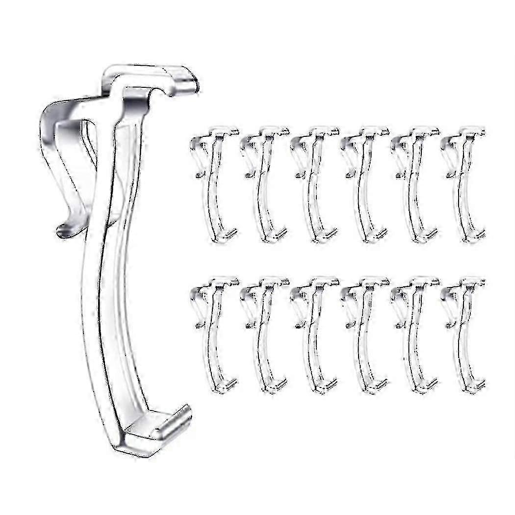 2.5 Inch Valance Clips for Window Blinds - Clear Plastic Retainers & Holders