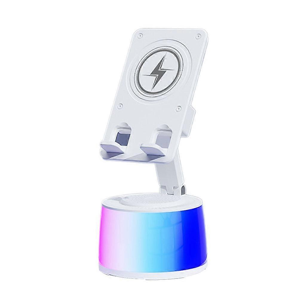 Wireless Charging Stand Speaker with NFC HIFI 9D Sound Adjustable Phone Holder Ambient Light Power Bank Universal for Phone Tablet