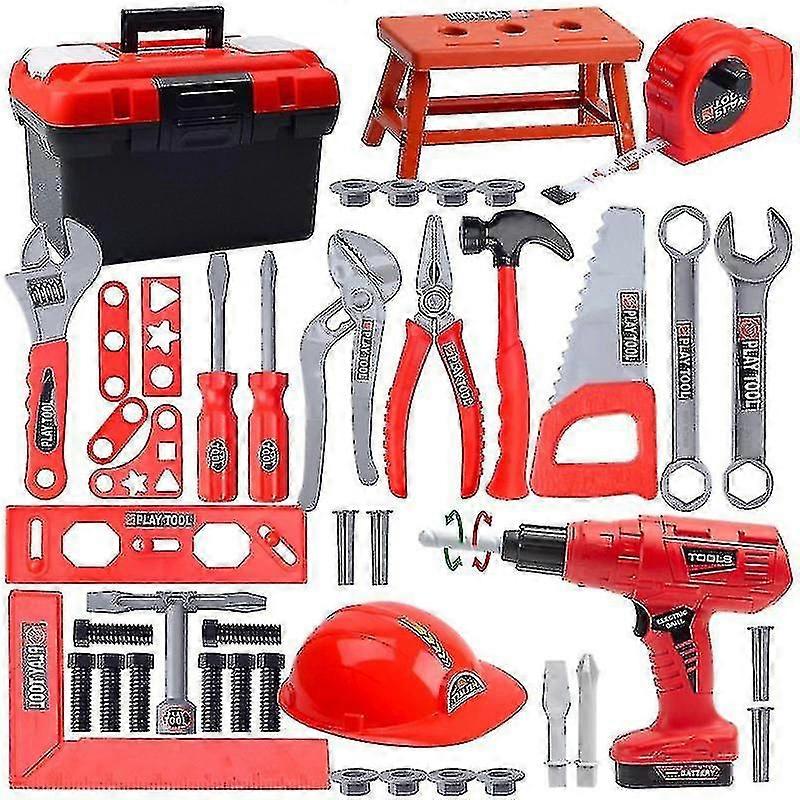 Children's Toolbox Engineer Simulation Repair Tools Pretend Toy Electric Drill Screwdriver Tool Kit