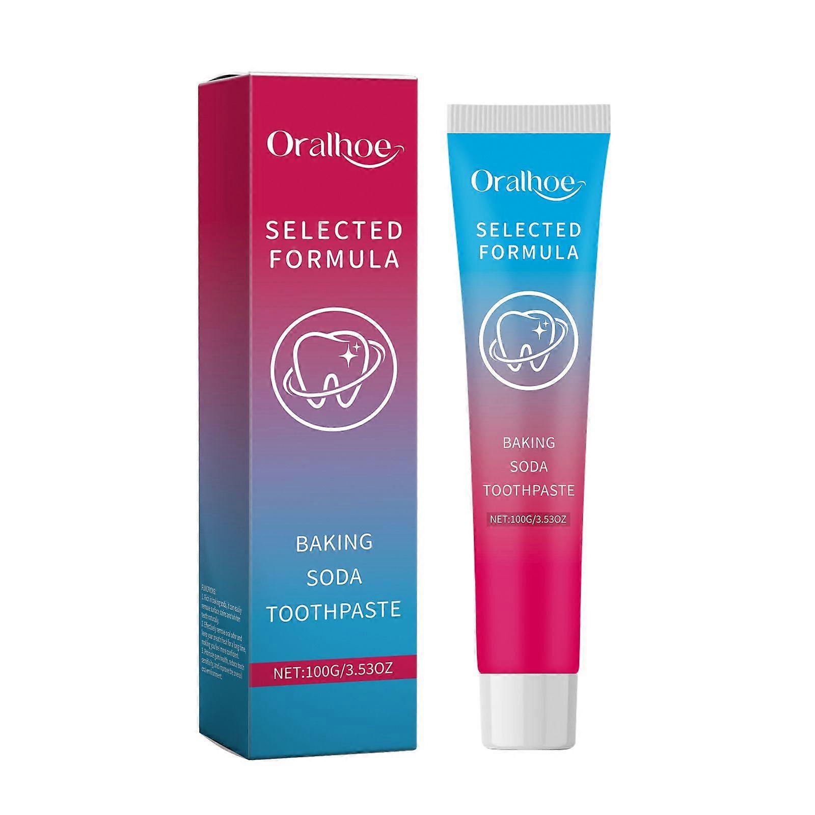 Baking soda toothpaste mint fresh teeth cleaning care bloom smile teeth cleaning toothpaste 100ml