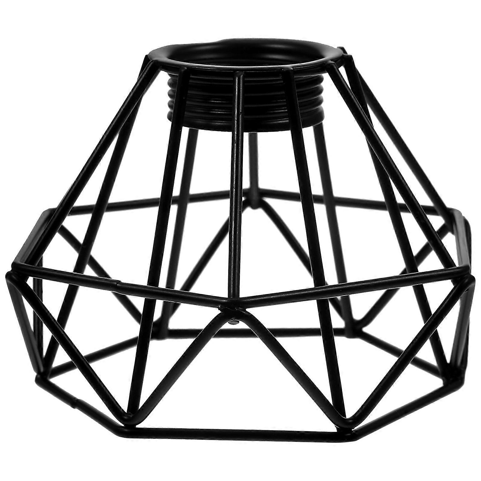 Hollow-out Iron Diamond Shape Lamp Shade Retro Light Shade Chandelier Cover