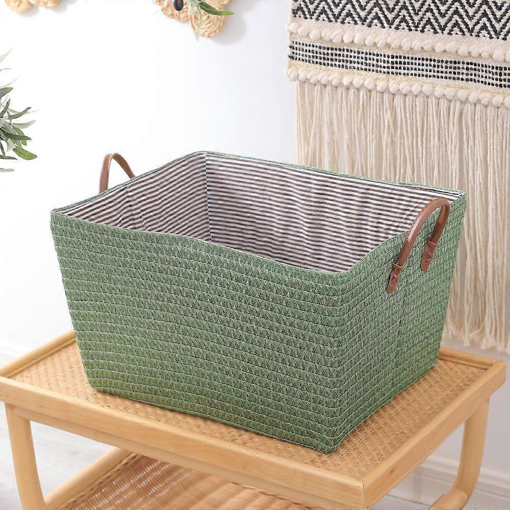 with Handle Clothes Organizer Box Straw Storage Basket High Quality Snack Container  Bathroom