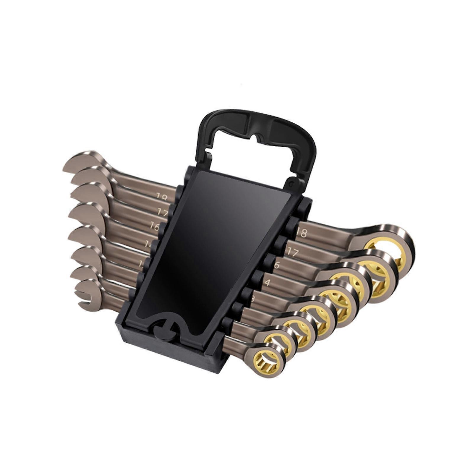 MultiSize Ratchet Wrench Kit Featuring 72Teeth Mechanism And Corrosion Resistant Construction Auto Bidirectional Switching Multicolor