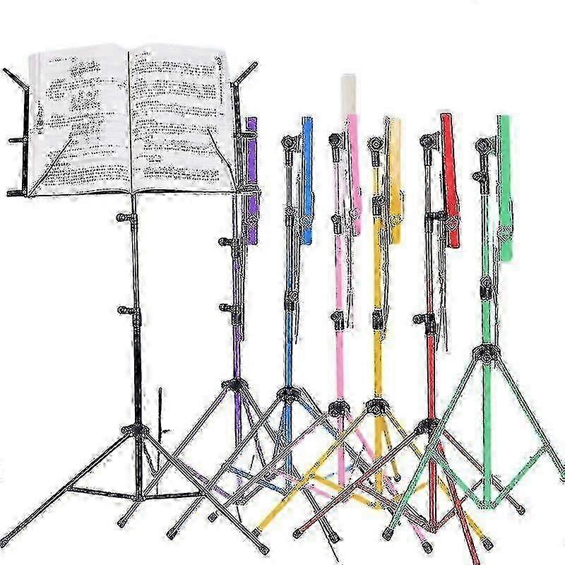 25-26 Robust Hopfällbart Notställ med Stativ för Orkesterdirigenter