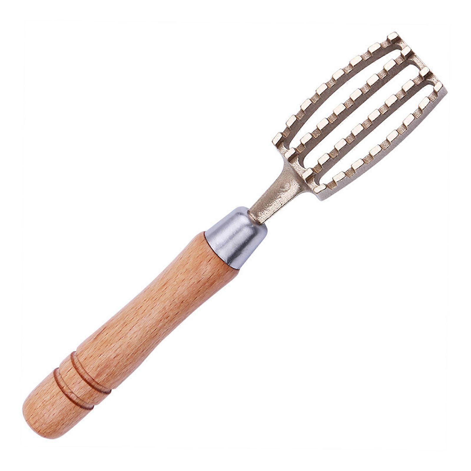 Multipurpose Brass Fish Peeler with Ergonomic Handle Fish Scale Planer Cleaning Tool for Home and Restaurant Use Multicolor