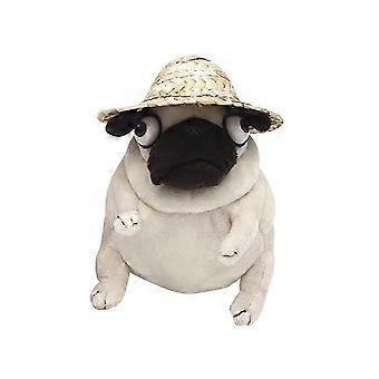 Pug Dog Animal en peluche, drôle et câlin chiot peluche jouets pour enfants adultes, peluches pour chiens cadeau de jouet w