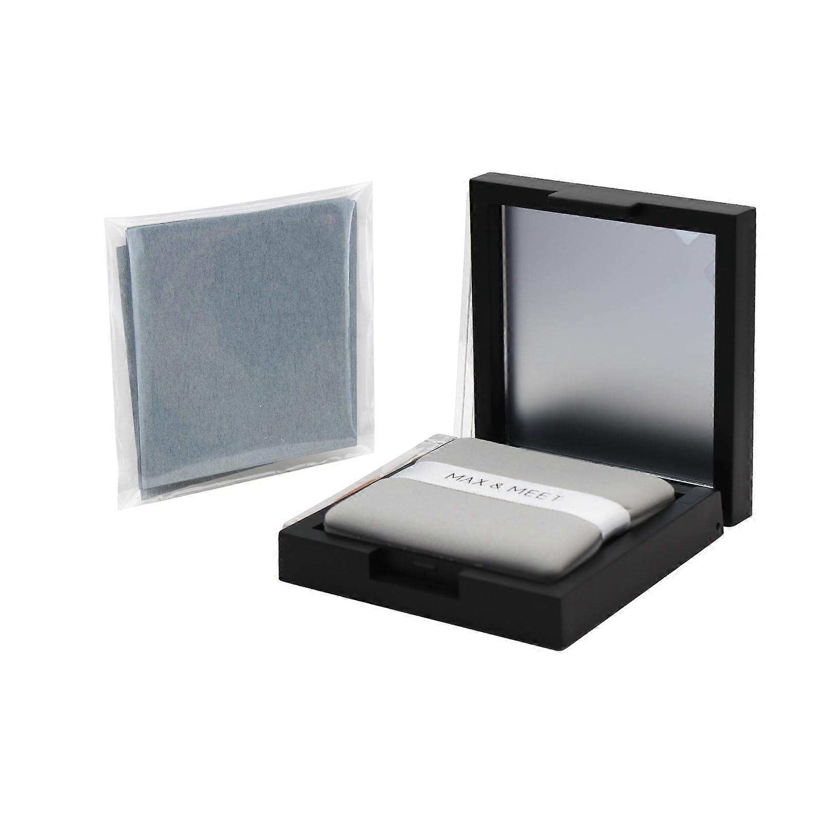 Face Oil Blotting Sheets with Mirror Box & Puff, 200 Count Travel Set