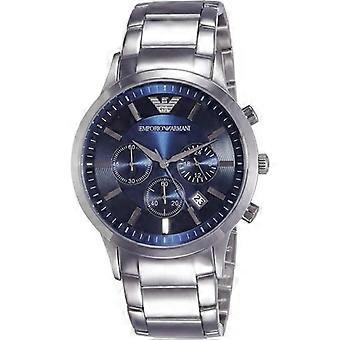 Zegarek - Emporio Armani - AR2448 - Stal nierdzewna - Wodoodporność do 5 ATM - Niebieska tarcza