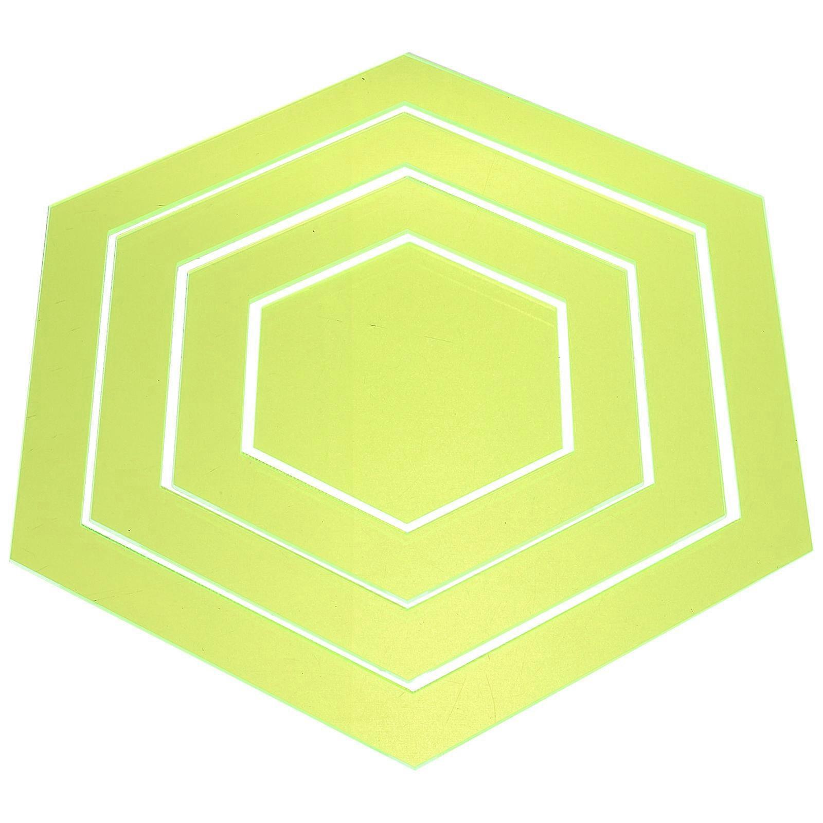 4Pcs Patchwork Quilting Ruler Clear Hexagon Cutting Ruler Acrylic Sewing Ruler Sewing Supply