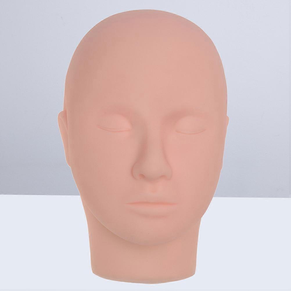 Mannequin Head Silicon with Female Face Model Display Stand Model for Grafting Eyelashes Training Practice