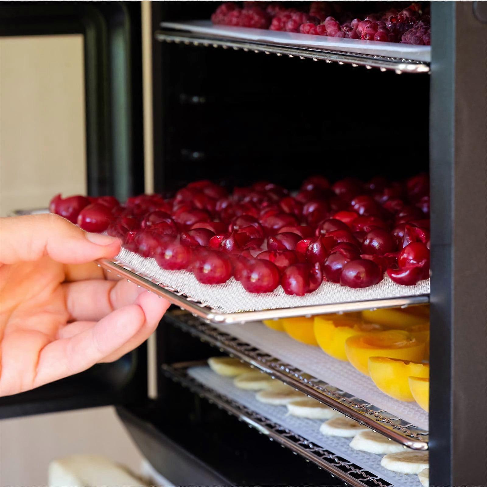 15Pcs Silicone Dehydrator Mats, Non-Stick Mesh Liners Compatible with Fruit Dryers, Easy Clean & Durable