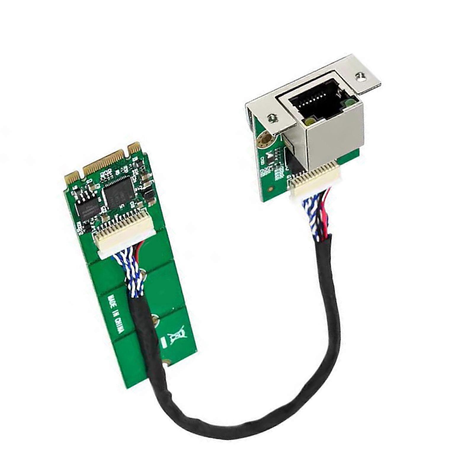 B+M Key Ethernet Networking Card Networking Adapters 2.5G/1000/100Mbps I225-V Chipset Ethernet Networking Card Multicolor