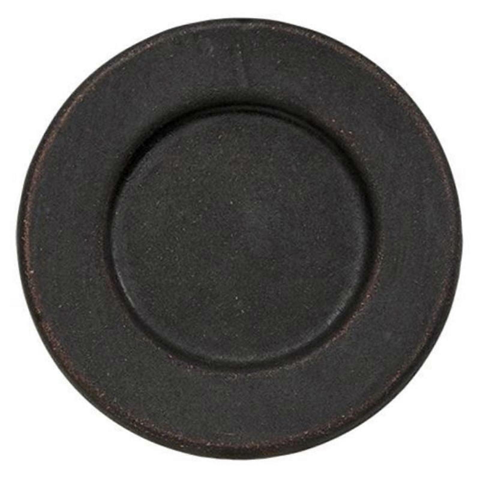 8-1/2" Black Plate w/ Rim
