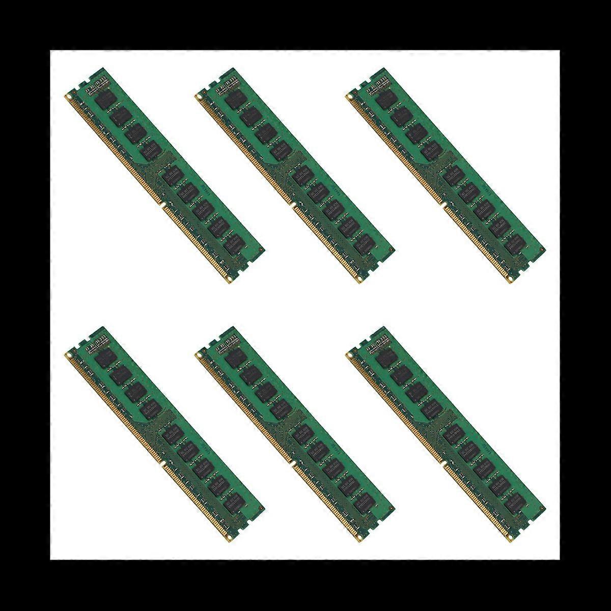 6X 4GB 2RX8 PC3-10600E 1.5V DDR3 1333MHz ECC Memory RAM Unbuffered for Server Workstation(4G)