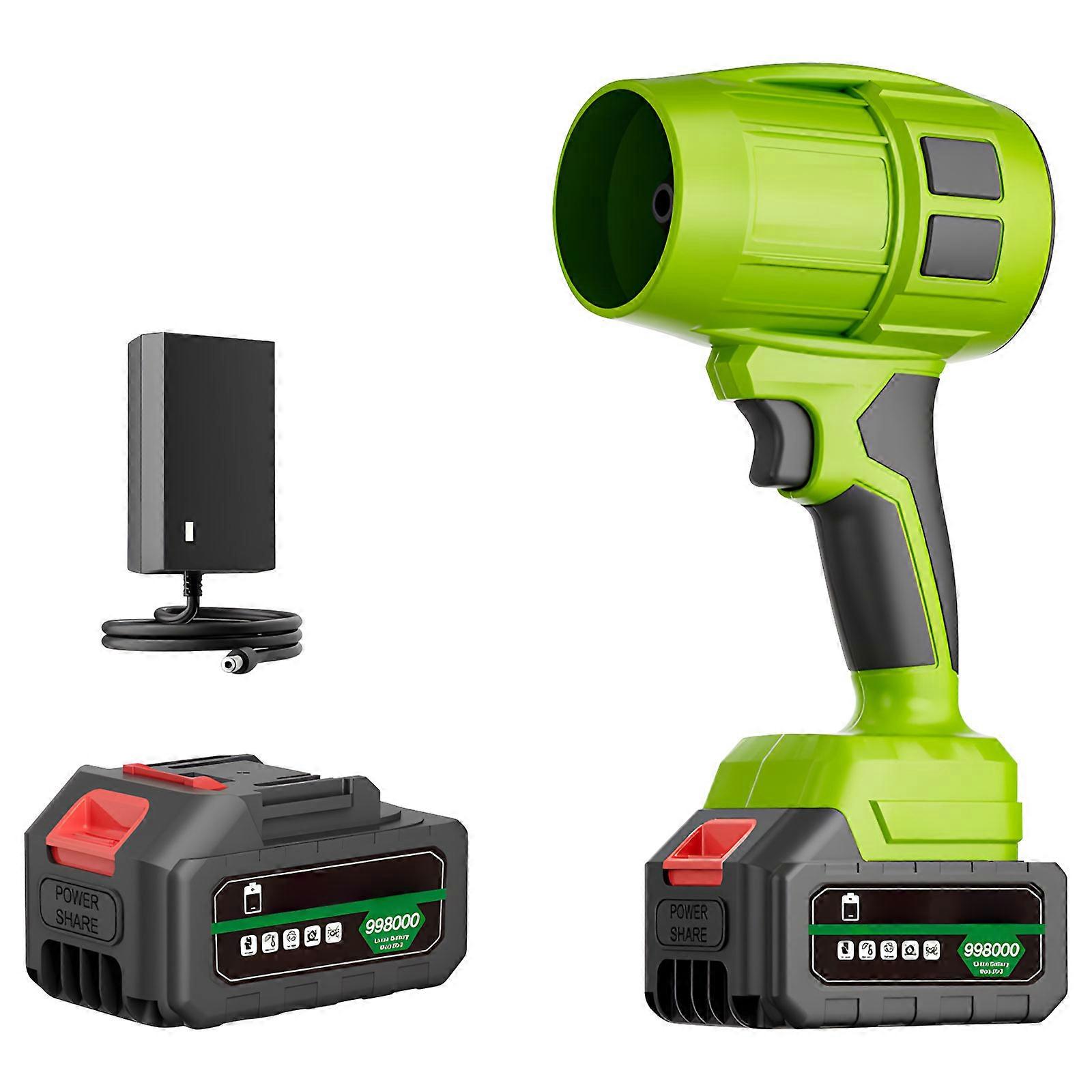 Heavy Duty Cordless Leaf Blower 110V Motor Handheld Blower For Efficient Debris Cleaning Lightweight ABS Construction With Multi Speed And Storage