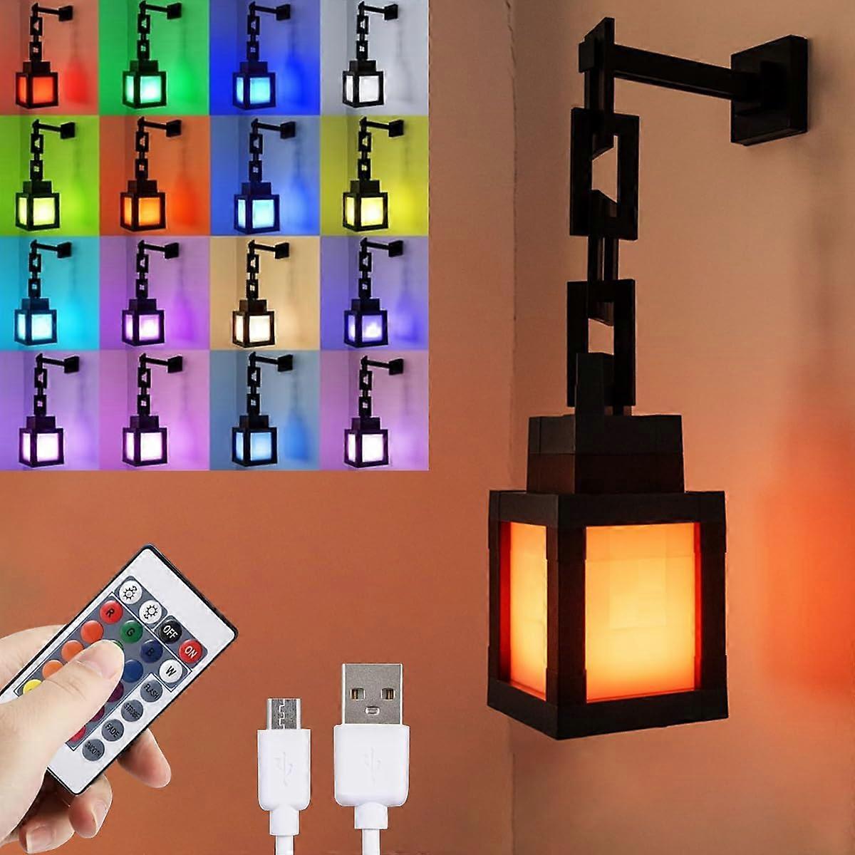 RGB Night Light with 16 Color Modes, USB Rechargeable LED Mood Lantern, Touch and Remote Control