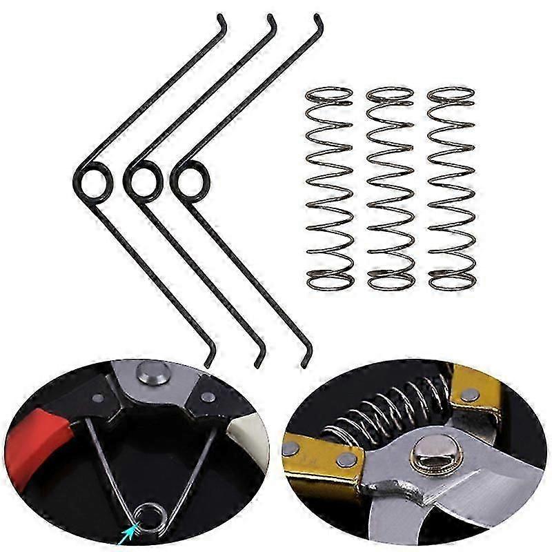 10PCS Useful Steel Pruning Hand Tool V Shape Gardening Scissors Accessories Compression Spring