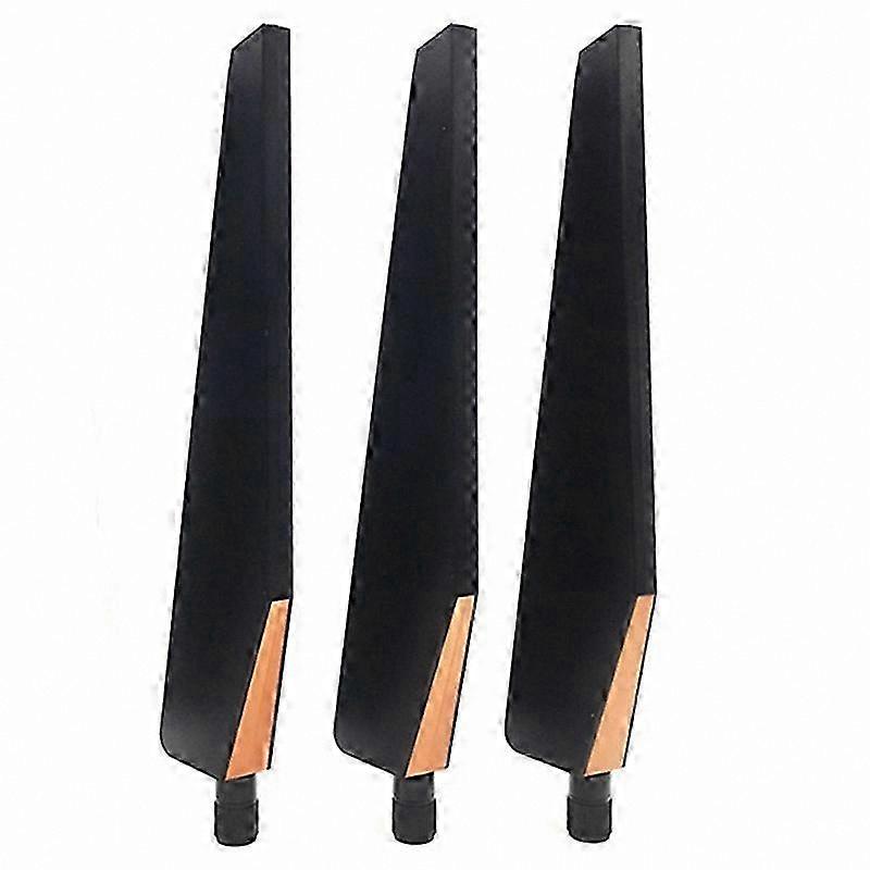 3-Pack Dual Frequency Omnidirectional Antennas for Wireless Routers with SMA Connector