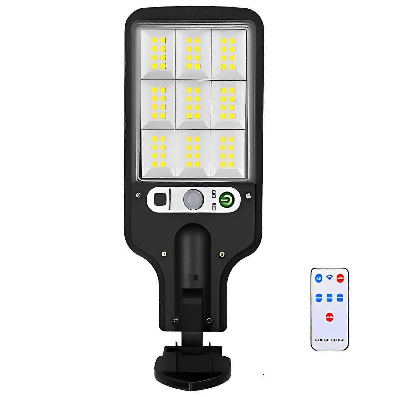 Solar Street Light with Motion Sensor, 6000K Super Bright IP65 Outdoor Security Flood Light