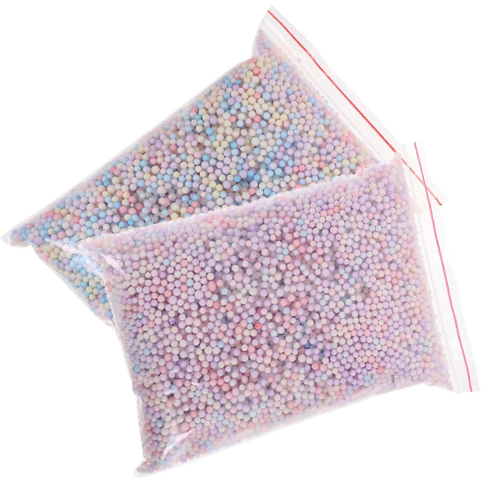 2 Packages DIY Filling Balls 4-6mm Modeling Beads Gift Box Stuffing Random Color