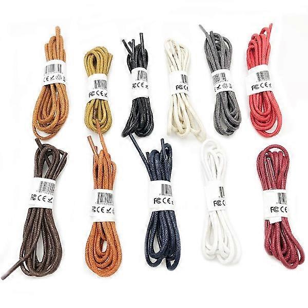 Classic Shoelaces/Shoelaces (WAXED) 70cm MULTIPLE COLOR CHOICES Dark Red