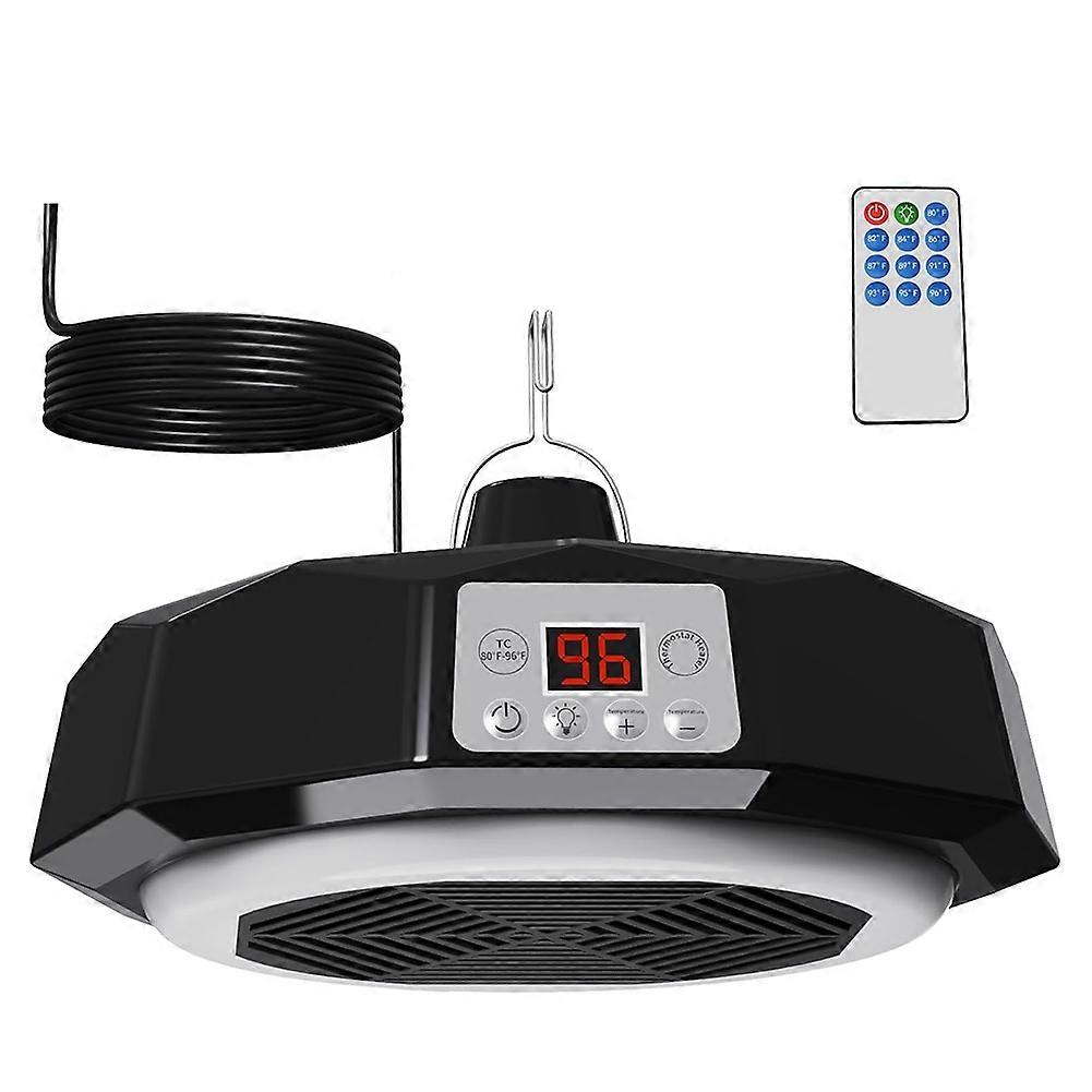 Chicken Coop Heater for Winter, Chicken Heater Built-in Lamp, Safety Thermostat Control, for Poultry Dog Cat EU Plug