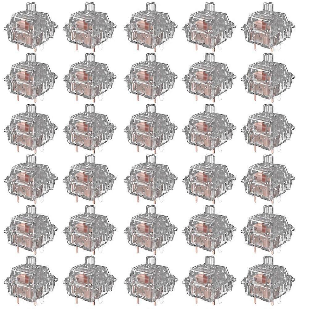 Ice Snow Keyboard Switches Silent 5 Pin Transparent Linear Switch Hot Swap Mechanical Keyboard Switches