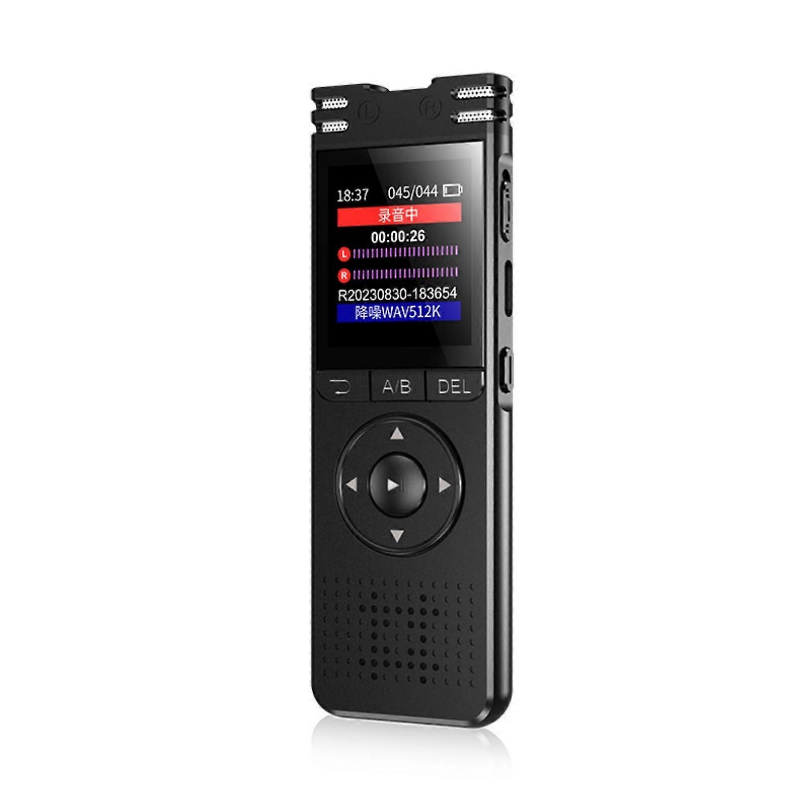 Voice Recorders 32GB 64GB Long Battery Large Screen Audio and Video Recorders with Playback for Students and Journalists