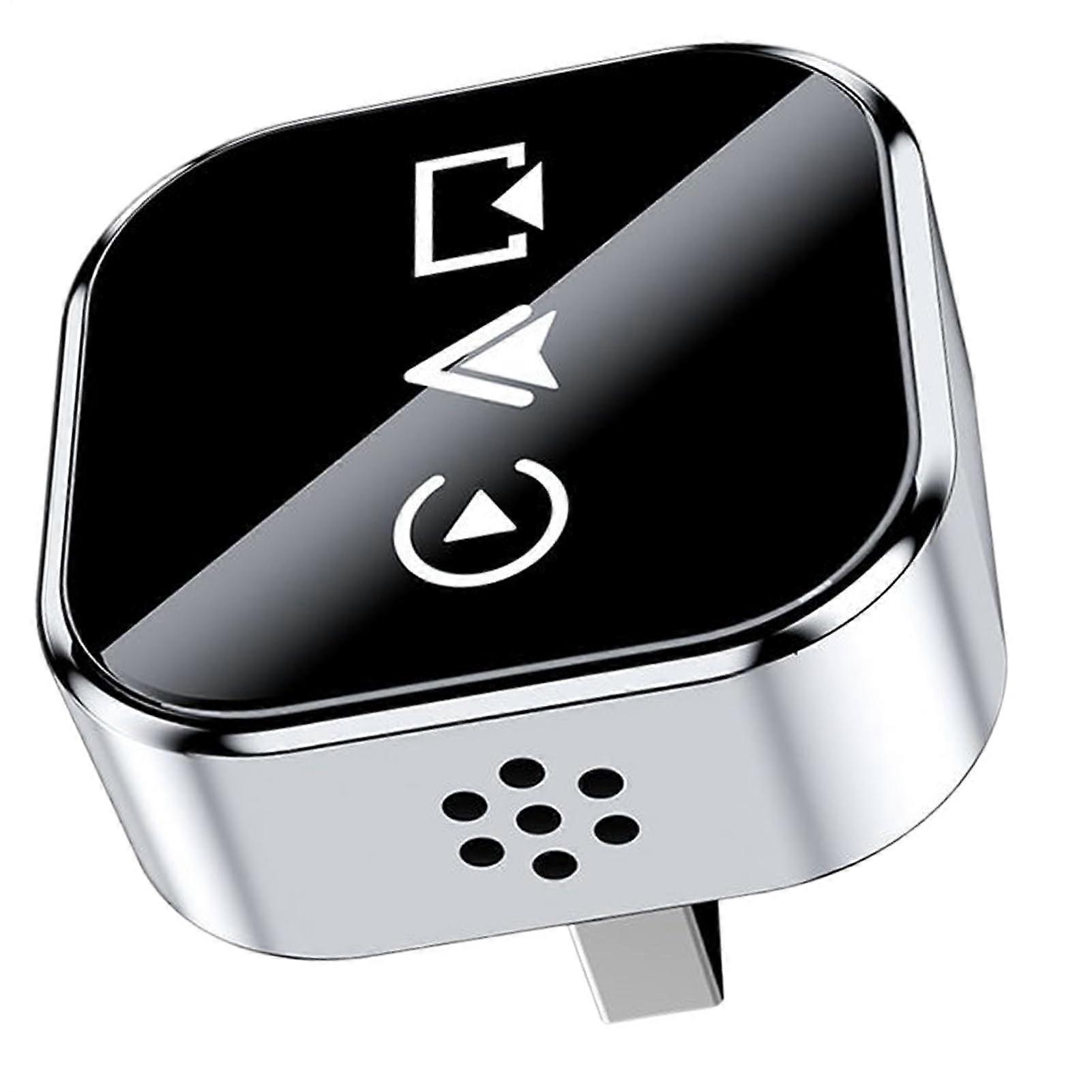 Wireless CarPlay Adapter with HD Screen Mirroring, Plug and Play Glass Metal for Navigation and Media