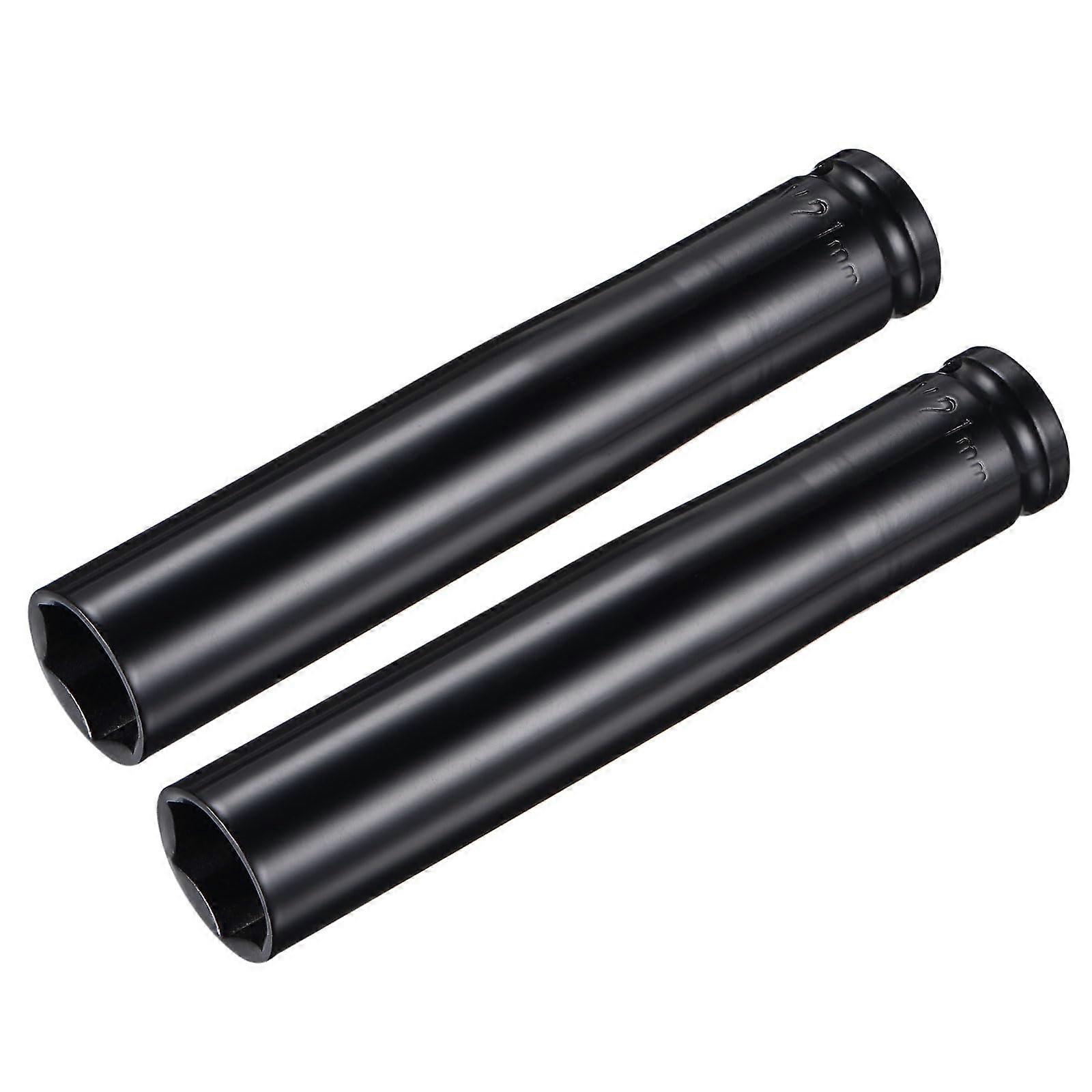 1/2 Inch Drive 21mm Deep Impact Socket CRV Steel 6 Point Extra Deep Design for Automotive Use 2 Pcs